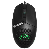 Мышь проводная SVEN RX-G735 черный, 4000 dpi, USB, кнопки - 6 [SV-021467]