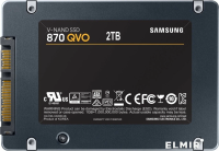 Накопитель SSD Samsung 870 QVO 2TB , V-NAND, 2.5&quot;, SATA III [MZ-77Q2T0BW]