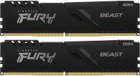 Оперативная память Kingston 64GB 3600MHz DDR4 CL18 DIMM (Kit of 2) FURY Beast Black [KF436C18BBK2/64]