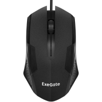 Мышь проводная ExeGate SH-9025S черный, 1000 dpi, USB, кнопки - 3 [EX293641RUS]