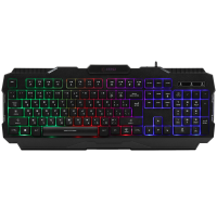 Клавиатура MSI FORGE GK100, Wired, RGb lighting, Anti-ghosting Capability, Black [S11-04RU252-HH9]