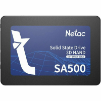 Накопитель SSD Netac SA500, 128Gb, SATA III, 2.5&quot;, R/W 500/400 [NT01SA500-128-S3X]