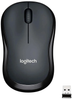 Мышь беспроводная Logitech M220 SILENT черный, 1000 dpi, радиоканал, USB, кнопки - 3 [910-004878/910-004895/910-004885]