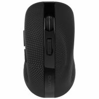Мышь беспроводная Qumo Comfort M18 черный, 2400 dpi, радиоканал, USB, кнопки - 6 [M18]