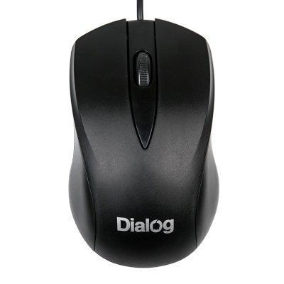Мышь проводная Dialog Comfort MOС-15U черный 1200 dpi, USB, кнопки - 3 [MOC-15U]