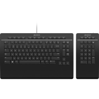 Клавиатура 3Dconnexion 3DX-700092 Keyboard Pro with Numpad проводная USB черный [3DX-700092]