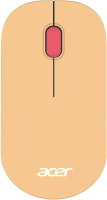 Мышь беспроводная Acer OMR205 бежевый/розовый, 1200 dpi, кнопки - 3 [ZL.MCEEE.02L]
