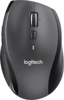 Мышь беспроводная Logitech M705 серый/черный, 1000 dpi, радиоканал, USB, кнопки - 6 [910-006034]