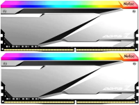 Оперативная память Netac Z RGB 32GB (2x16GB) DDR5-6800 (PC5-54400) C34 Silver 34-45-45-108 1.4V XMP Dual DIMM Kit [NTZED5P68DP-32S]