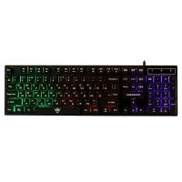 Клавиатура KG-23U BLACK Nakatomi Gaming - игровая с RGb-подсветкой, USB, черная [KG-23U BLACK]