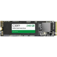 Накопитель SSD CBR 240Gb, PCIe 3.0 x4, NVMe, R/W 2000/1300 [SSD-240GB-M.2-LT22]