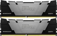 Оперативная память Kingston DDR4 2x32GB 3600MHz KF436C18RB2K2/64 Fury Renegade Black RTL Gaming PC4-28800 CL18 DIMM 288-pin 1.35В dual rank с радиатором Ret [KF436C18RB2K2/64]