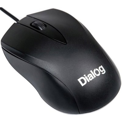 Мышь проводная Dialog Comfort MOС-15U черный 1200 dpi, USB, кнопки - 3 [MOC-15U]