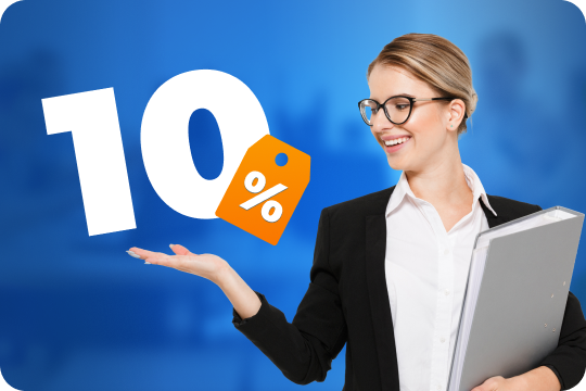 Скидка 10% новым клиентам
