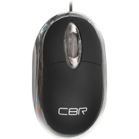 Мышь проводная CBR черный, 1000 dpi, USB, кнопки - 3 [CM 122]
