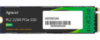 Накопитель SSD Apacer AS2280Q4X, 512Gb, M.2 2280, PCIe 4.0 x4, NVMe, R/W 4500/2500, с радиатором [AP512GAS2280Q4X-1]
