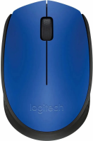 Мышь беспроводная Logitech M171 синий, 1000 dpi, радиоканал, USB, кнопки - 3 [910-004640/910-004644]