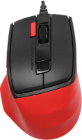 Мышь проводная A4Tech Fstyler FM45S Air красный/черный, 2400 dpi, USB, кнопки - 7 [FM45S AIR USB (SPORTS RED)]