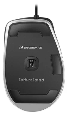 Мышь проводная 3DConnexion CadMouse Compact черный, 7200 dpi, USB Type-A, кнопки - 7 [3DX-700081]