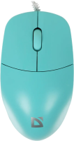 Мышь проводная Defender Azora MB-241 голубой, 1200 dpi, USB, кнопки - 3 [52243]