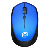 Мышь беспроводная Oklick 488MW синий/черный, 1600 dpi [SR-1807 BLUE]