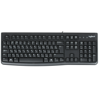 Клавиатура Logitech K120 EER проводная, USB, черный [920-002506]