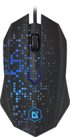 Мышь проводная Defender Event MB-754 черный, 1000 dpi, USB, кнопки - 3 [52754]