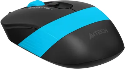 Мышь проводная A4Tech Fstyler черный/голубой, 1600 dpi, USB, кнопки - 4 [FM10S]
