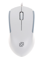 Мышь проводная Oklick 245M белый, 1000 dpi, USB, кнопки - 3 [245M белый]