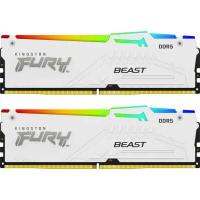 Оперативная память Kingston Fury Beast White Expo RGB DDR5 2x32GB 6000MHz [KF560C36BWEAK2-64]