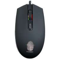 Мышь проводная Qumo Pretender M53 черный, 3200 dpi, USB, кнопки - 4 [24124]