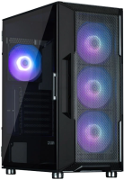 Компьютерный корпус ZALMAN I3 NEO ARGB BLACK, ATX, BLACK, FRONT MESH [i3 NEO ARGB Black]