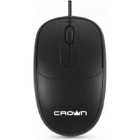 Мышь проводная Crown CMM-128 черный, 1000 dpi, USB, кнопки - 2 [CM000003405]
