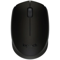 Мышь беспроводная Logitech B170 черный, 1000 dpi, радиоканал, USB, кнопки - 3 [910-004798/910-004659/910-006537]