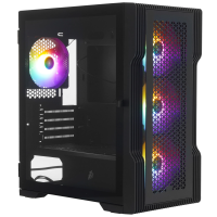 Компьютерный корпус 1STPLAYER TRILOBITE T3 черный mATX [T3-BK-4F1]