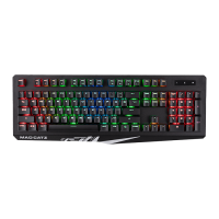 Игровая клавиатура черная Mad Catz S.T.R.I.K.E. 4 (Cherry Red Switch, RGB подсветка, аллюминиевая рама, USB) [KS13MMUSBL000-0]