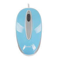 Мышь проводная Genius DX-Mini голубой, 1000 dpi, USB, кнопки - 3 [31010025402]