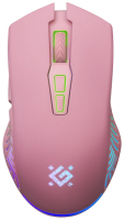 Мышь беспроводная Defender Pandora GM-502 розовый, 3200 dpi, радиоканал, USB, кнопки - 7 [52501]