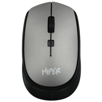 Мышь беспроводная HIPER HOMW-081 серый, 1600 dpi, радиоканал, USB, кнопки - 4 [HOMW-081]