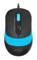 Мышь проводная A4Tech Fstyler FM10 черный/синий, 1600 dpi, USB, кнопки - 4 [FM10 BLUE]