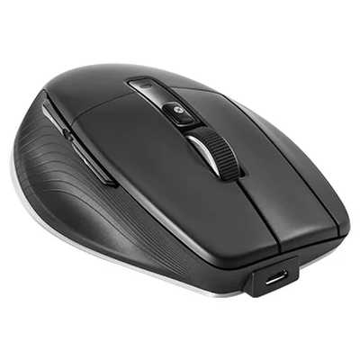 Мышь беспроводная/проводная 3Dconnexion CadMouse Pro Wireless Left черный, 7200 dpi, радиоканал, Bluetooth, USB Type-C, кнопки - 7 [3DX-700079]