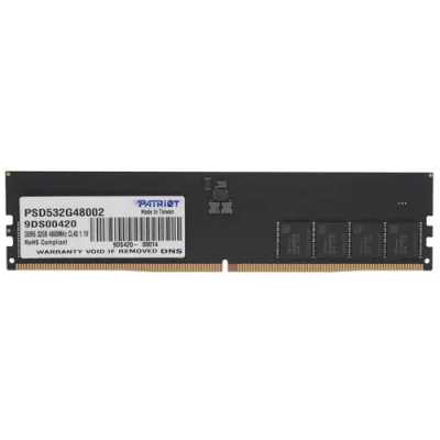 Оперативная память Patriot SL DDR5 32GB 4800MHz UDIMM [PSD532G48002]