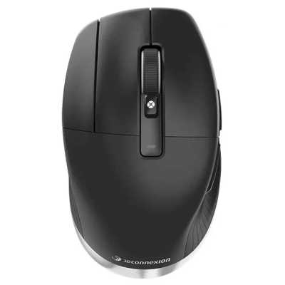 Мышь беспроводная/проводная 3Dconnexion CadMouse Pro Wireless Left черный, 7200 dpi, радиоканал, Bluetooth, USB Type-C, кнопки - 7 [3DX-700079]