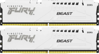 Оперативная память Kingston 32GB 5600MHz DDR5 CL40 DIMM (Kit of 2) FURY Beast White XMP [KF556C40BWK2-32]