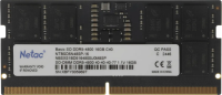 Оперативная память SO-DIMM DDR5 Netac Basic 16GB 4800MHz CL40 1.1V / NTBSD5N48SP-16 [NTBSD5N48SP-16]