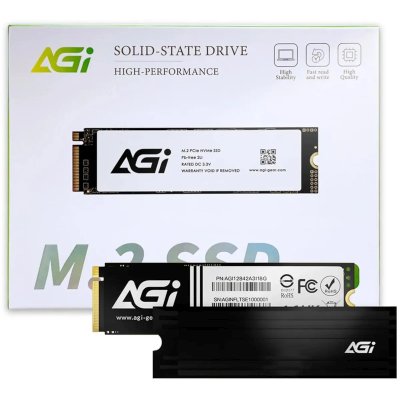 Накопитель SSD AGI AI828 1Tb PCIe 4.0 x4, M.2 2280, NVMe, R/W 7400/5200 [AGI1T0G44AI828]