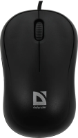 Мышь проводная Defender Patch MS-759 черный, 1000 dpi, USB, кнопки - 3 [52759]