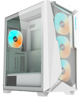 Компьютерный корпус Gigabyte C301 Glass White MidTower, ATX, USB-C x1, USB3.0 x2 [GB-C301GW]