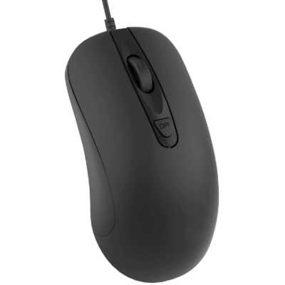 Мышь проводная CBR CM 110 черный, 2400 dpi, USB, кнопки - 4 [CM 110]