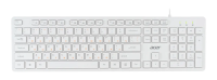 Клавиатура Acer OKW123 проводная, USB, белый [ZL.KBDEE.00D]